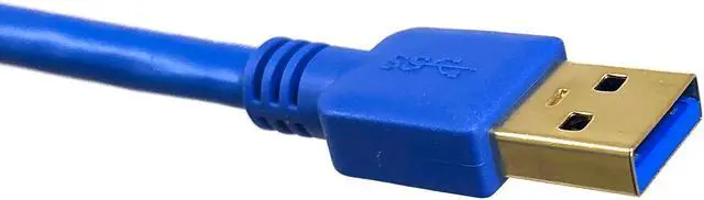 Alt view image 4 of 4 - Micro Connectors 3 Feet USB 3.0 USB-A Male to USB-B Male Cable (E07-303AB-BL)