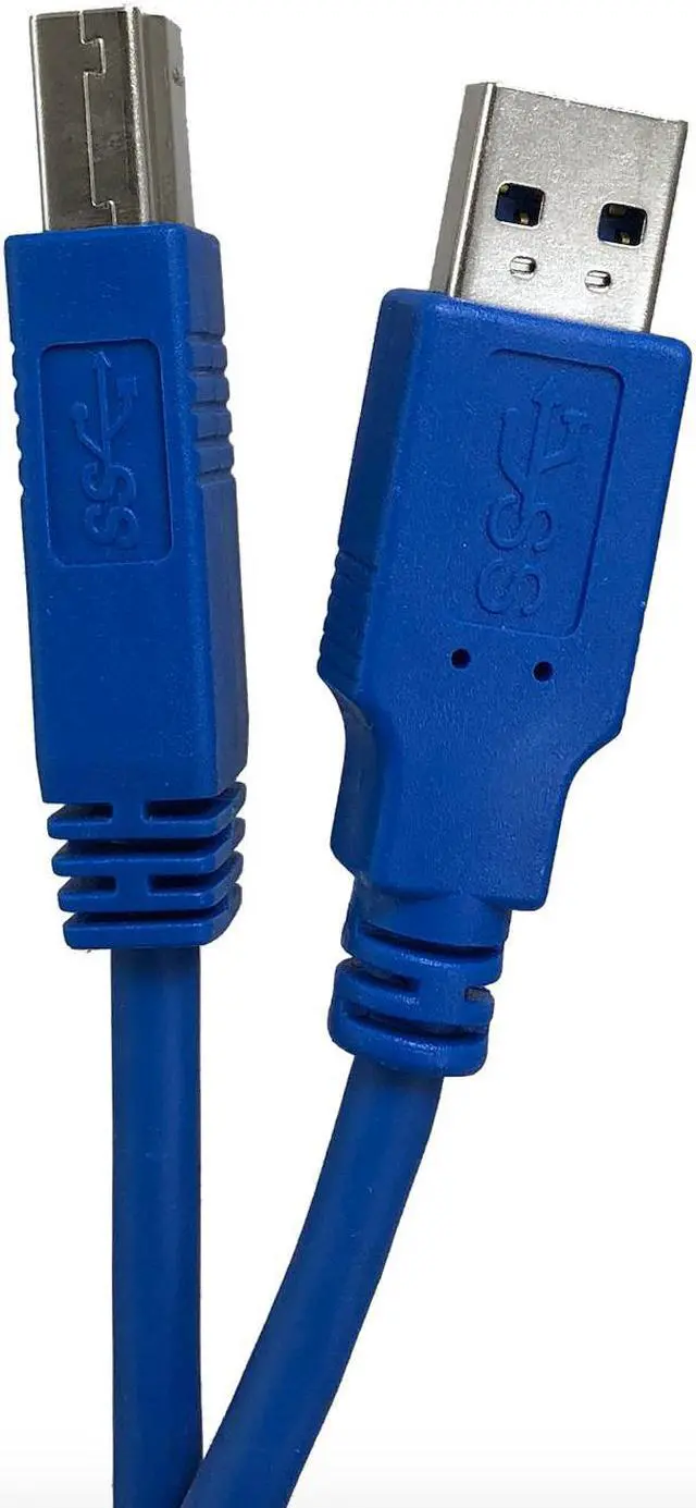 Main image of Micro Connectors 3 Feet USB 3.0 USB-A Male to USB-B Male Cable (E07-303AB-BL)