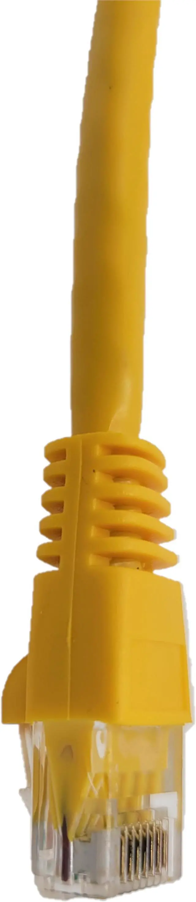 Alt view image 3 of 5 - Micro Connectors 1 Foot Cat6 Molded Snagless RJ45 UTP Networking Patch Cable (Yellow) (E08-001Y)