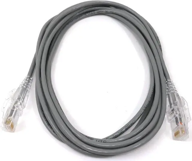 Main image of Micro Connectors 10 Feet Ultra Slim CAT 6 Patch Cables (28AWG) Gray - (E08-010-SLIM)