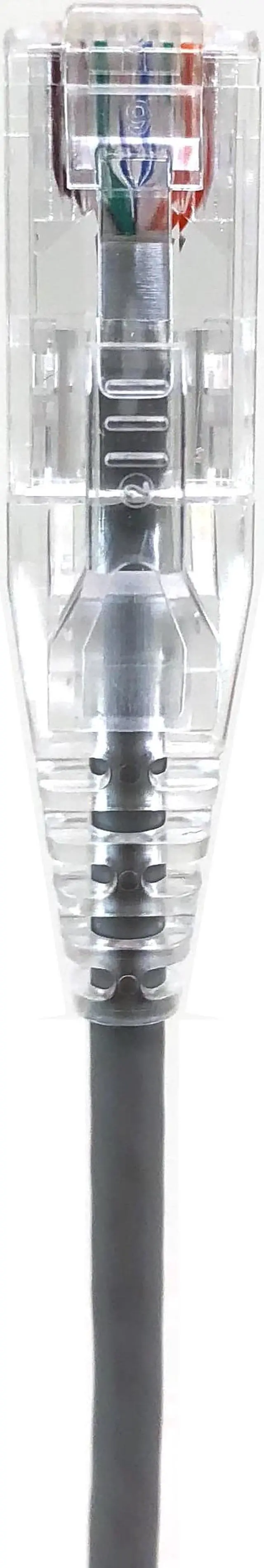 Alt view image 3 of 4 - Micro Connectors 14 Feet Ultra Slim CAT 6 Patch Cables (28AWG) Gray (E08-014-SLIM)