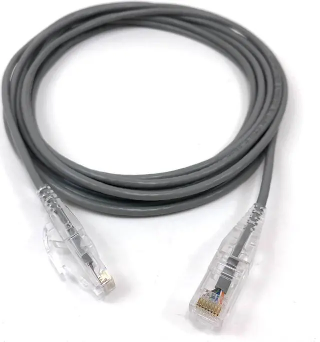 Main image of Micro Connectors 14 Feet Ultra Slim CAT 6 Patch Cables (28AWG) Gray (E08-014-SLIM)