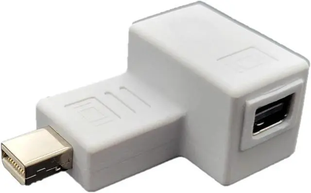 Alt view image 2 of 3 - Micro Connectors Mini DisplayPort Adapter 90-Degree Male to Female 5-Pack (G08-MD90MF-5)