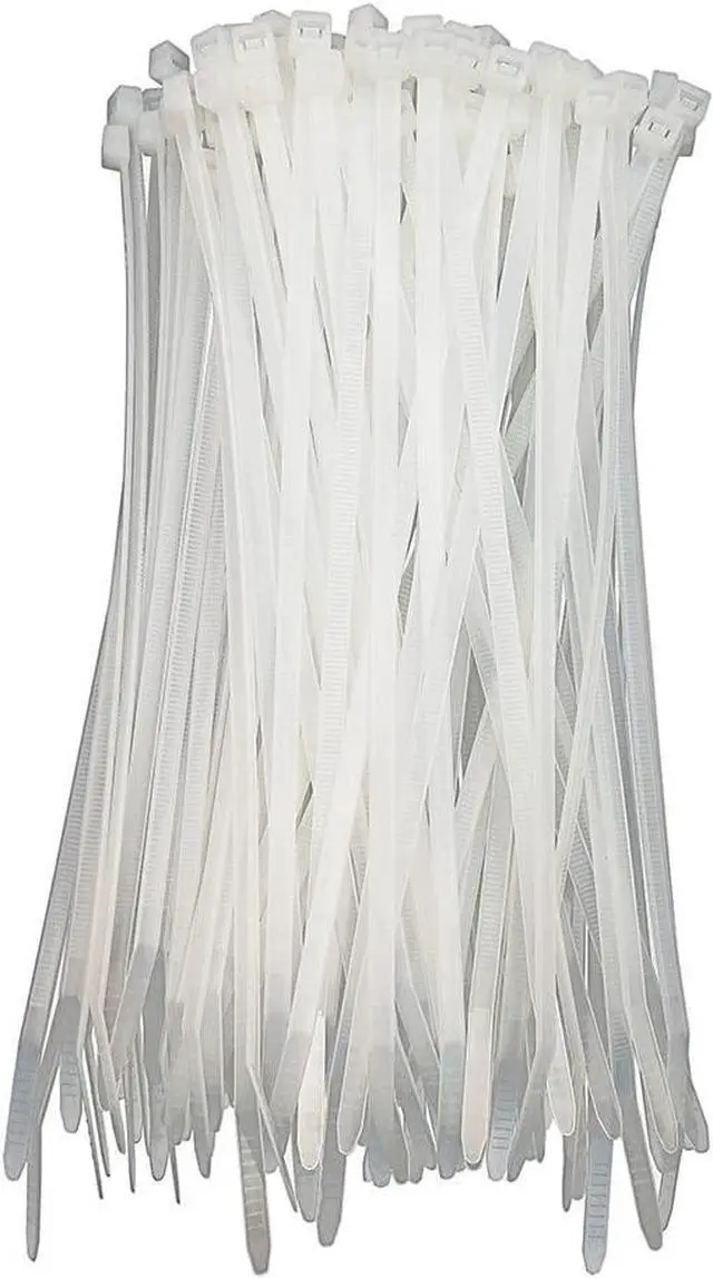 Alt view image 2 of 2 - Micro Connectors 14 Inch Cable Zip Tie 50-Lbs Multi-Purpose Self-Locking / Clear (300-Pack) (MSC-214CL-3P)