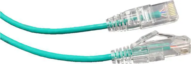 Alt view image 2 of 3 - Micro Connectors 5 Feet Cat6A Ultra Slim Patch (28AWG) Cable (Green) 5-Pack (E09-005G-SL5)