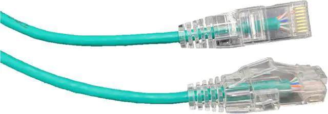 Alt view image 3 of 3 - Micro Connectors 7 Feet Cat6A Ultra Slim Patch (28AWG) Cable (Green) 5-Pack (E09-007G-SL5)