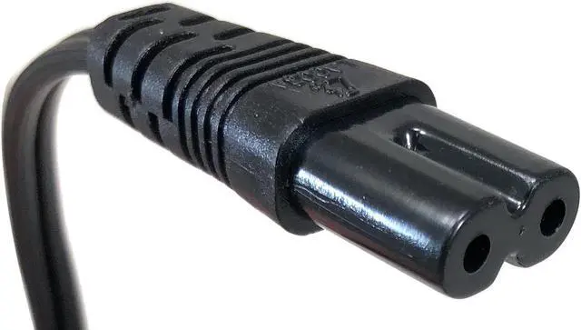 Alt view image 5 of 5 - Micro Connectors 1.5 Meter Notebook AC Power Cord 2-Prong (18 AWG) Black 2-Pack (M05-1251.5M-2P)