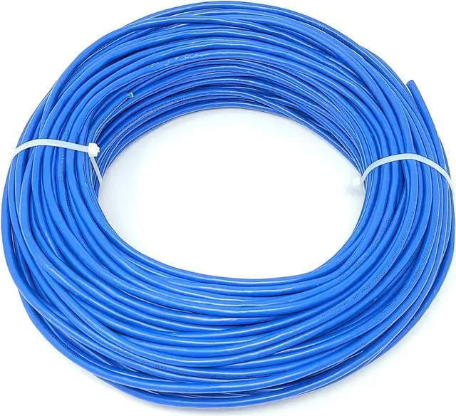 Alt view image 3 of 4 - Micro Connectors 250 Feet Cat 6A Stranded & Shielded (F/FTP) CMR Riser Ethernet (26AWG) Cable-Blue (TR4-575BL-250)