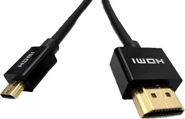 Alt view image 4 of 4 - Micro Connectors 12 Feet HDMI to Micro-HDMI 4K Ultra-HD High-Speed with Ethernet Slim Cable (H2-12MD4KSL-5)