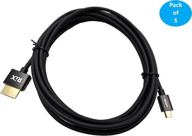 Alt view image 2 of 4 - Micro Connectors 12 Feet HDMI to Micro-HDMI 4K Ultra-HD High-Speed with Ethernet Slim Cable (H2-12MD4KSL-5)
