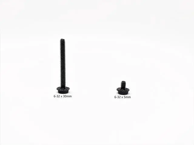 Alt view image 3 of 5 - MICRO CONNECTORS 40 Pcs Radiator Screw Set, 6-32 UNC, Mixed 5mm x 20 & 30mm x 20, Black (SCW-WC632)