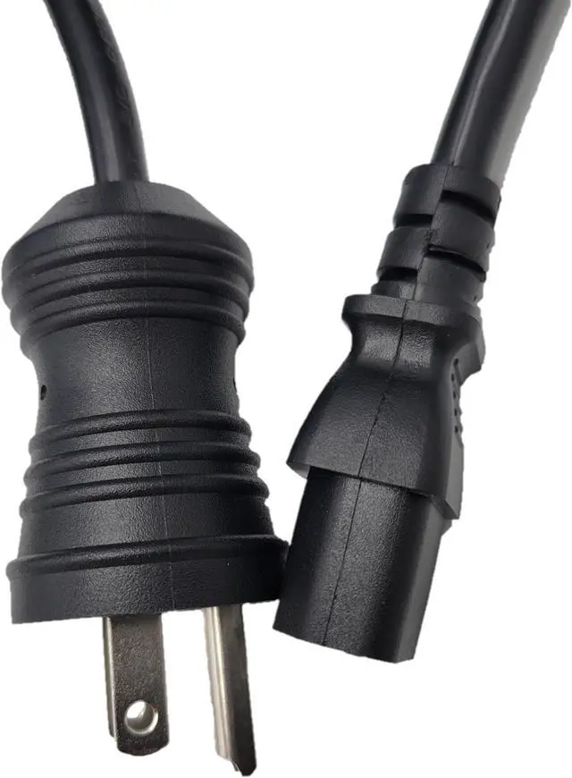 Alt view image 3 of 4 - Micro Connectors 10 Feet Hospital Grade AC Power Cord 18AWG (NEMA 5-15PHG to IEC-60320-C13) - Black (M05-113H18BK-10)