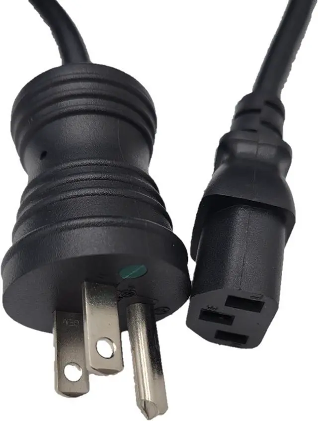 Alt view image 2 of 4 - Micro Connectors 10 Feet Hospital Grade AC Power Cord 18AWG (NEMA 5-15PHG to IEC-60320-C13) - Black (M05-113H18BK-10)