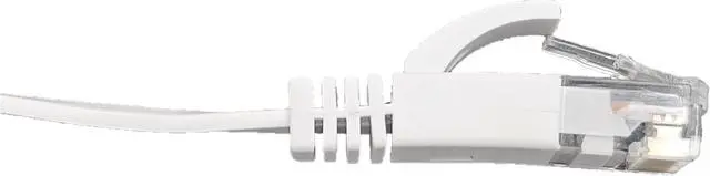 Alt view image 2 of 4 - Micro Connectors 100 Feet Cat6 UTP RJ45 Flat Patch (30AWG) Cable (White) (E08-100FL-W)