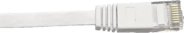 Alt view image 4 of 4 - Micro Connectors 100 Feet Cat6 UTP RJ45 Flat Patch (30AWG) Cable (White) (E08-100FL-W)