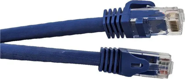 Alt view image 2 of 5 - Micro Connectors 10 Feet Cat 6A UTP Ethernet Patch (24 AWG) Cable (Blue) 5-Pack (E09-010BL-5)
