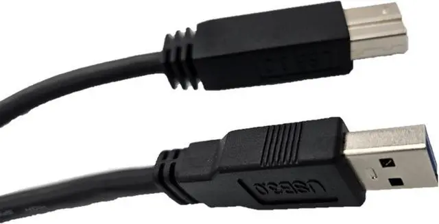 Alt view image 5 of 5 - Micro Connectors 4 Feet USB 3.0 A-Male to B-Male Cable 5-Pack (E07-304AB-BK-5)