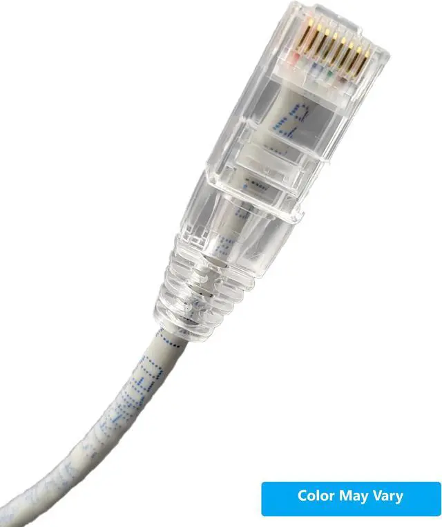 Alt view image 2 of 3 - MICRO CONNECTORS 15 Feet Cat 6A Ultra Slim Patch (28AWG) Cable (Gray) (E09-015-SL5)