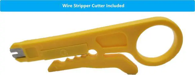 Alt view image 4 of 6 - Micro Connectors CAT6 Unshielded Punch Down Keystone Jack with Tool (Black, 10-Pack) (FRT-840B10-T)