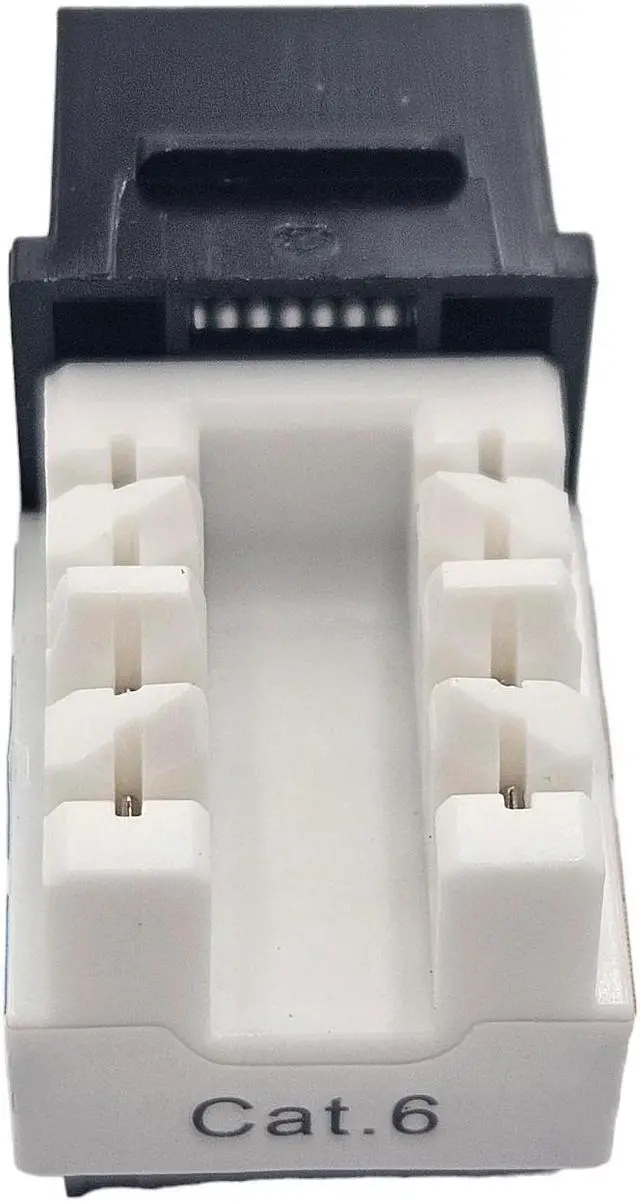 Alt view image 6 of 6 - Micro Connectors CAT6 Unshielded Punch Down Keystone Jack with Tool (Black, 10-Pack) (FRT-840B10-T)