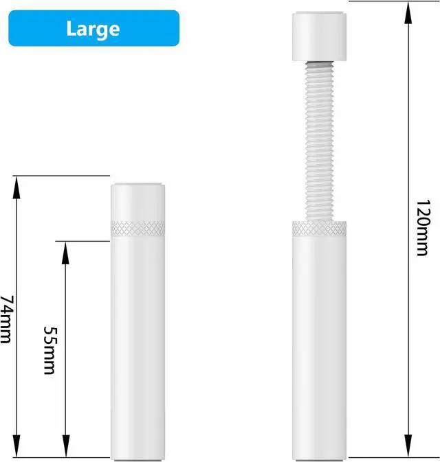 Alt view image 4 of 6 - Micro Connectors Graphics Card GPU Stand/Brace Support, Video Card Holder Bracket White 2-Pack (BRK-2GPUS-W)