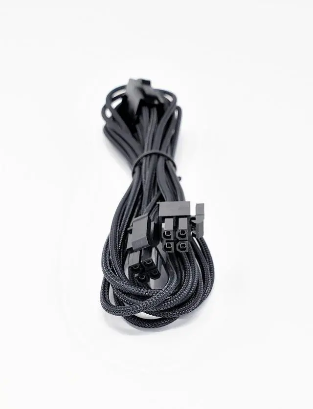 Alt view image 3 of 7 - Micro Connectors Premium Sleeved PSU Cable Extension Kit (Black) (F04-240BK-KIT)