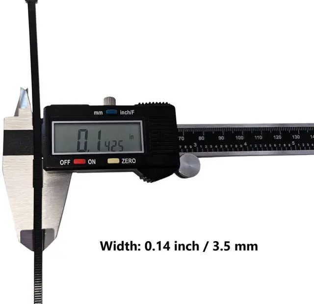 Alt view image 2 of 7 - Micro Connectors 8 Inch Cable Zip Tie 40-Lbs Multi-Purpose Self-Locking / Black (300-Pack) (MSC-204B-3P)