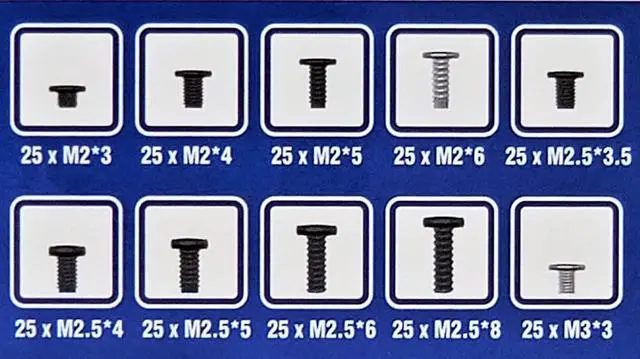 Alt view image 2 of 5 - Micro Connectors Assorted Laptop Screws Set (250 pcs) (SCW-250LP)