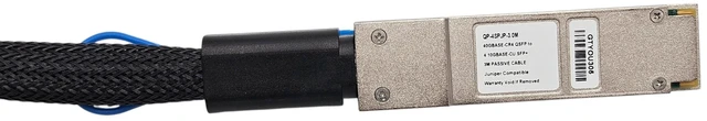 Alt view image 3 of 6 - MICRO CONNECTORS 3 Meter QSFP+ to 4X SFP+ Copper Breakout DAC Juniper QFX Compatible