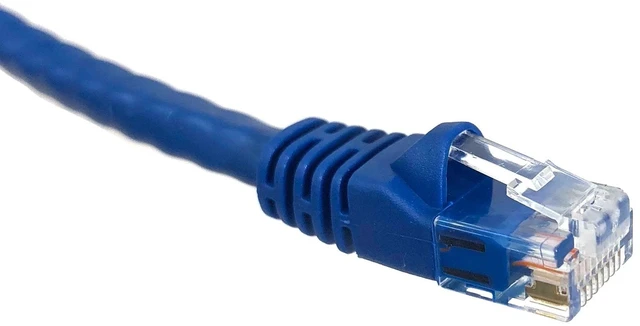 Alt view image 3 of 4 - MICRO CONNECTORS 14-feet Cat 6 Molded Snagless UTP RJ45 Networking Patch Cable - Blue - 20 Pack