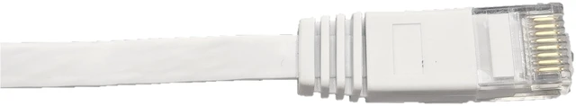 Alt view image 3 of 5 - MICRO CONNECTORS 75 Feet Cat 6 Flat (30AWG) Cable with 20 Cable Clips (White) 2-Pack (E08-075FLW-2P)