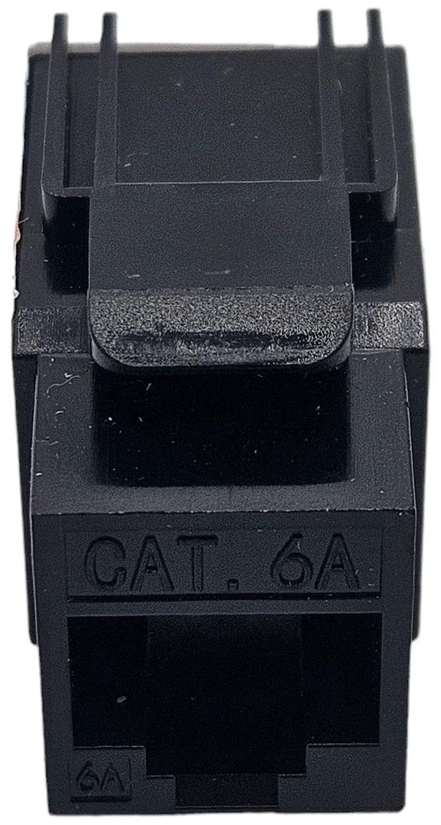 Alt view image 5 of 6 - MICRO CONNECTORS CAT 6A Unshielded Punch Down Keystone Jack with Tool Black 100-Pack (FRT-860B100-T)