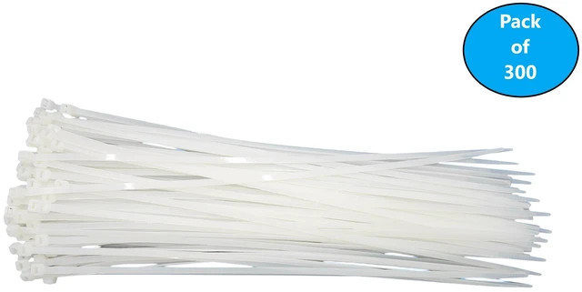 Main image of MICRO CONNECTORS 36 in. Cable Zip Tie 175 lbs. Multi-Purpose Self-Locking Clear 300-Pack (MSC-236CL-3P)