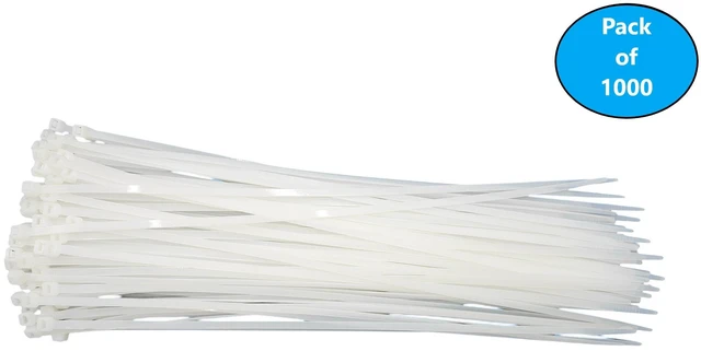 Main image of MICRO CONNECTORS 36 in. Cable Zip Tie 175 lbs. Multi-Purpose Self-Locking Clear 1000-Pack (MSC-236CL-10P)