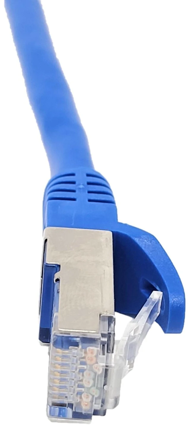 Alt view image 4 of 5 - MICRO CONNECTORS 50 Feet Cat 7 (S/FTP) Double Shielded Ethernet (26AWG) Cable 2-Pack (Blue) (E11-050BL-2P)