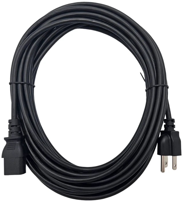 Alt view image 3 of 3 - MICRO CONNECTORS 6 Feet Universal AC Power Cord 18AWG (NEMA 5-15P to C13) (Black) 5-Pack (M05-113UL-5P)