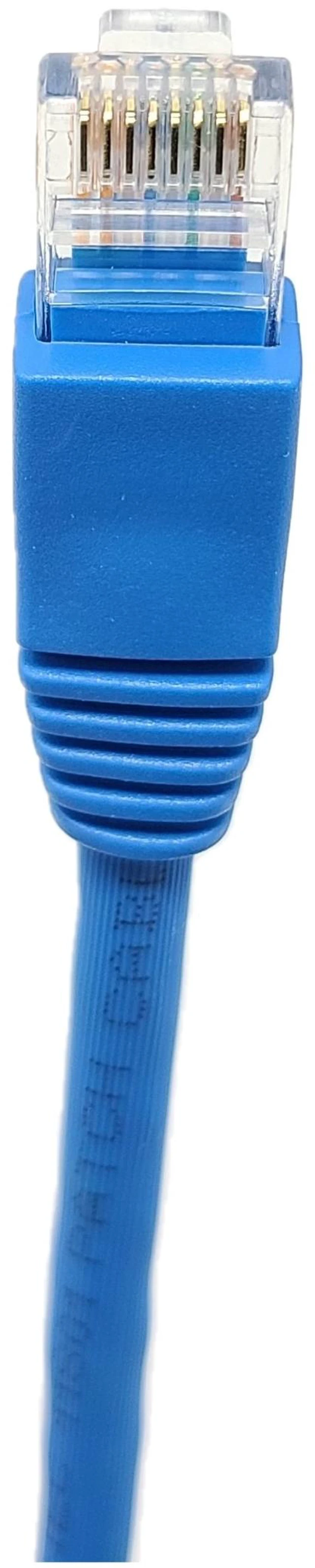 Alt view image 3 of 4 - MICRO CONNECTORS 50 ft. Cat 6A 10Gb UTP Ethernet Patch (24AWG) Cable Blue (5-Pack) (E09-050BL-5)
