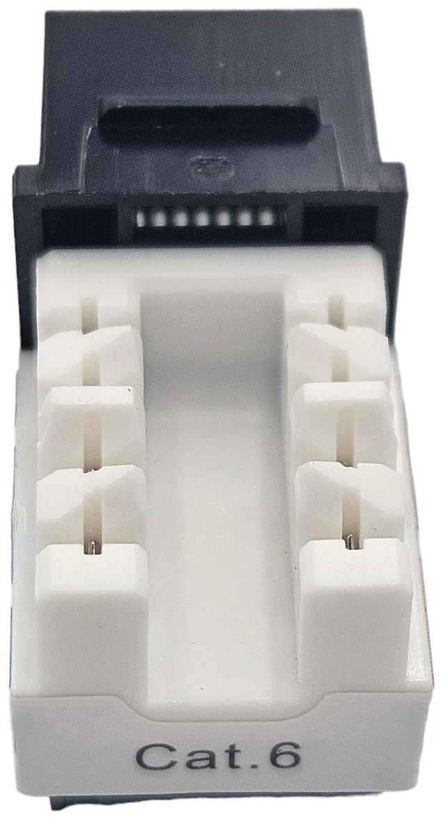 Alt view image 4 of 6 - MICRO CONNECTORS CAT 6 Unshielded Punch Down Keystone Jack with Tool (Black 50-Pack) (FRT-840B50-T)
