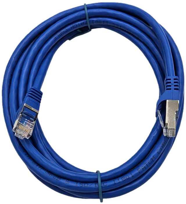 Alt view image 3 of 3 - MICRO CONNECTORS 14 ft. CAT 7 SFTP 26AWG Double Shielded RJ45 Snag-less Ethernet Cable Blue 10-Pack (E11-014BL-10)
