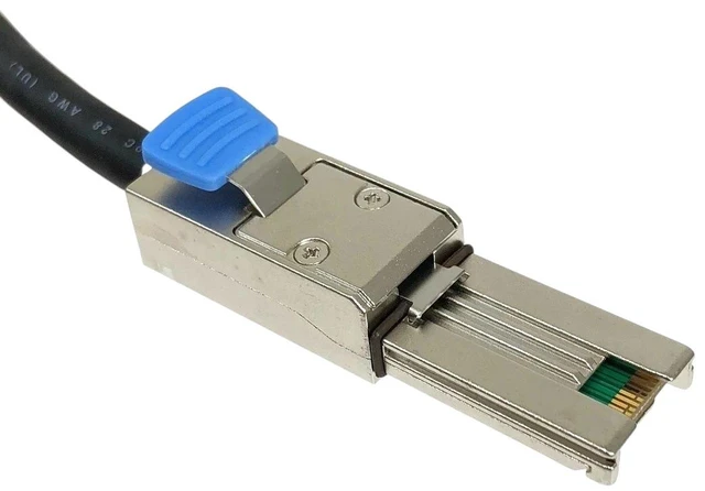 Alt view image 2 of 3 - MICRO CONNECTORS 1 Meter Mini SAS to Infiniband SAS External Cable (SFF-8088 to SFF-8470) (M03-1320)