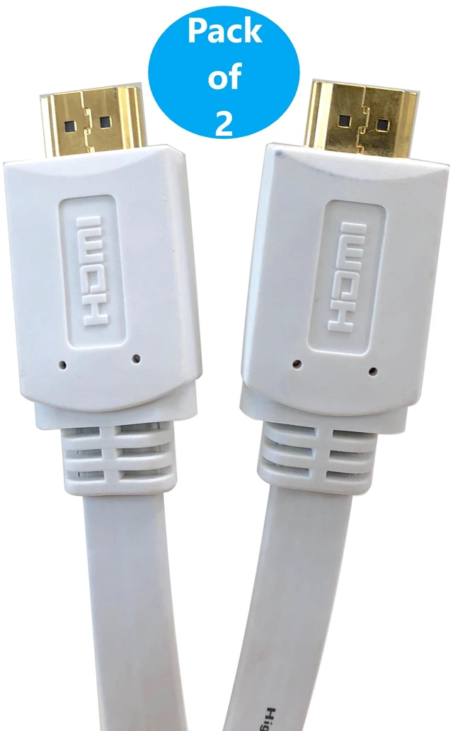 Main image of MICRO CONNECTORS 10 ft. HDMI Crystal HD Series Gold Plated White Version 1.3b & CL2 Rated Cable 2-Pack (M05-192-2P)