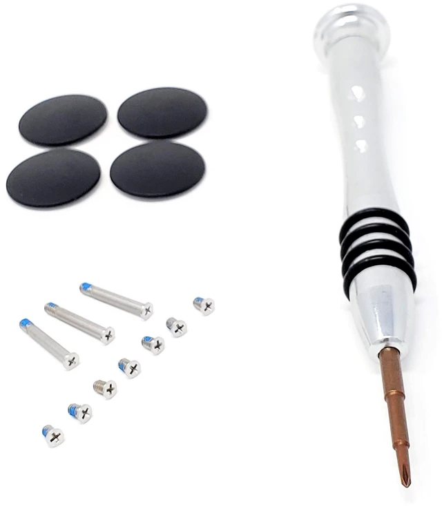 Main image of MICRO CONNECTORS MacBook Pro Unibody Models (A1278, A1286, A1297) Lower Case Replacement Screws and Screwdriver Kit (L02-01MP-KIT)