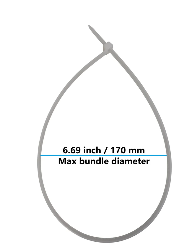 Alt view image 4 of 4 - MICRO CONNECTORS 24 in. Cable Zip Tie 175 lbs. Multi-Purpose Self-Locking Clear (1000-Pack) (MSC-224CL-10P)