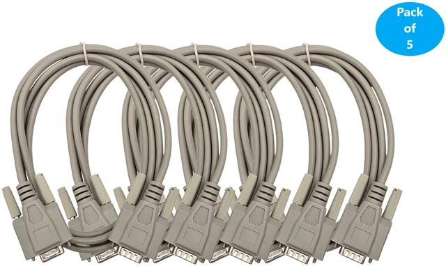 Main image of MICRO CONNECTORS 6 Feet VGA HD15 Male to Male Cable 5-Pack (M05-112-5P)