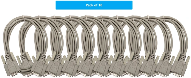 Main image of MICRO CONNECTORS 6 Feet VGA HD15 Male to Male Cable 10-Pack (M05-112-10P)