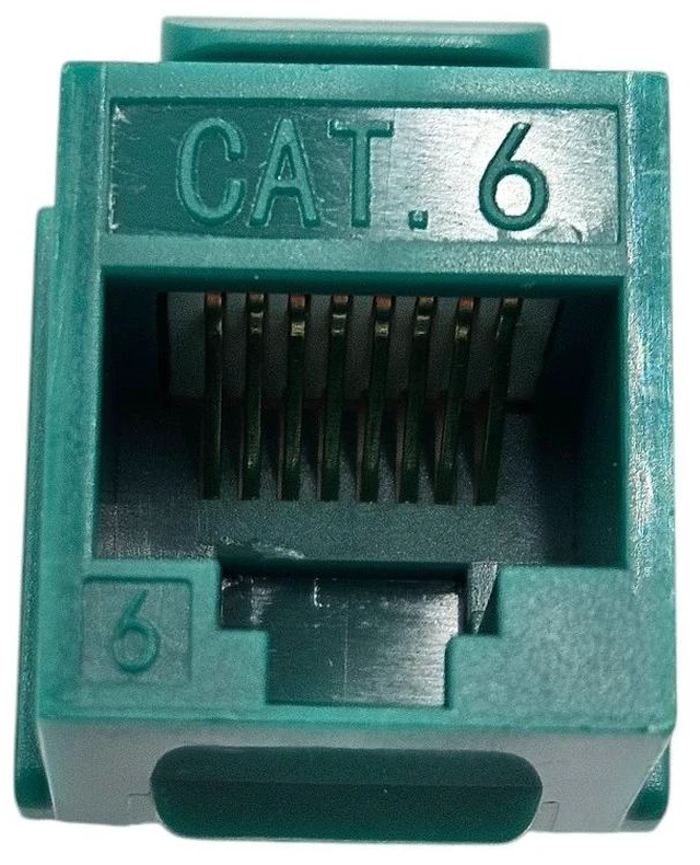 Alt view image 4 of 5 - MICRO CONNECTORS CAT6 Unshielded Punch Down Keystone Jack with Tool in Green (10-Pack) (FRT-840G10-T)