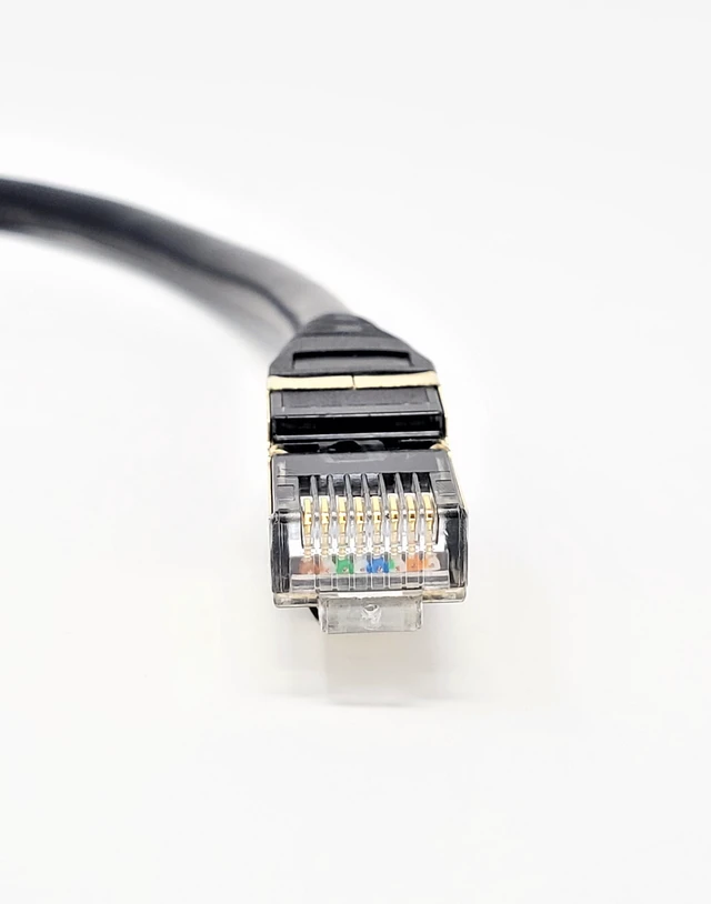 Alt view image 2 of 4 - MICRO CONNECTORS 10 Feet Cat 8 SFTP RJ45 Patch 26AWG Cable (Black) (E12-010B)