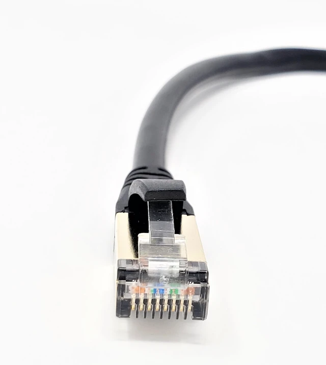 Alt view image 3 of 4 - MICRO CONNECTORS 10 Feet Cat 8 SFTP RJ45 Patch 26AWG Cable (Black) (E12-010B)