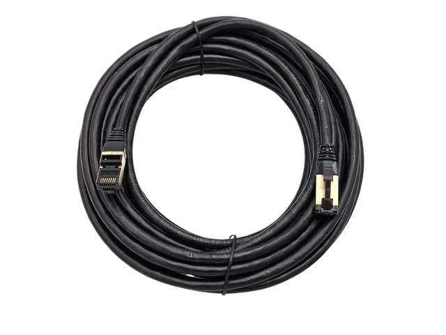 Alt view image 3 of 3 - MICRO CONNECTORS 10 Feet Cat 8 SFTP RJ45 Patch 26AWG Cable (Black) 10-Pack (E12-010B-10)