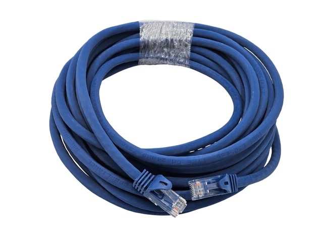 Alt view image 4 of 4 - MICRO CONNECTORS 25 Feet Cat 6A UTP Ethernet Patch (24AWG) Cable (Blue) 2-Pack (E09-025BL-2)